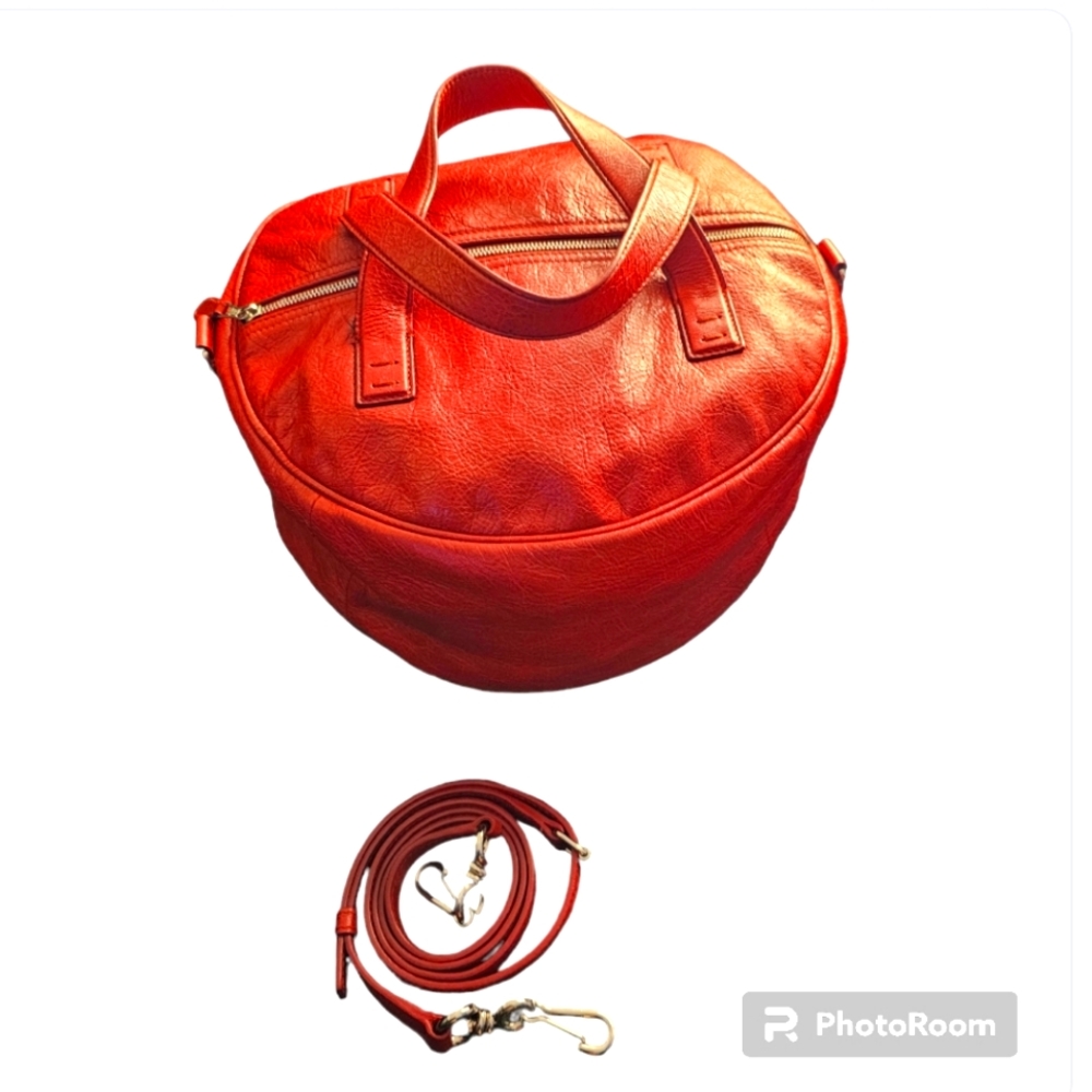 Red Balenciaga Air Hobo crossbody bag